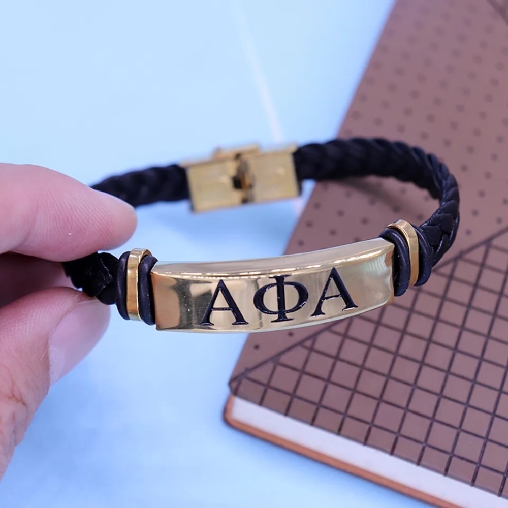 Alpha Phi Alpha Leather Bracelet - Picture 5 of 13